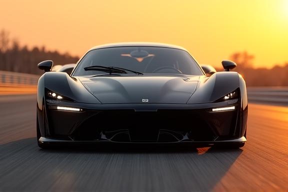 Auto sportiva pronta per il tuning